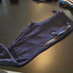S & J Navy Jogger Pants with Zipper Pocket.